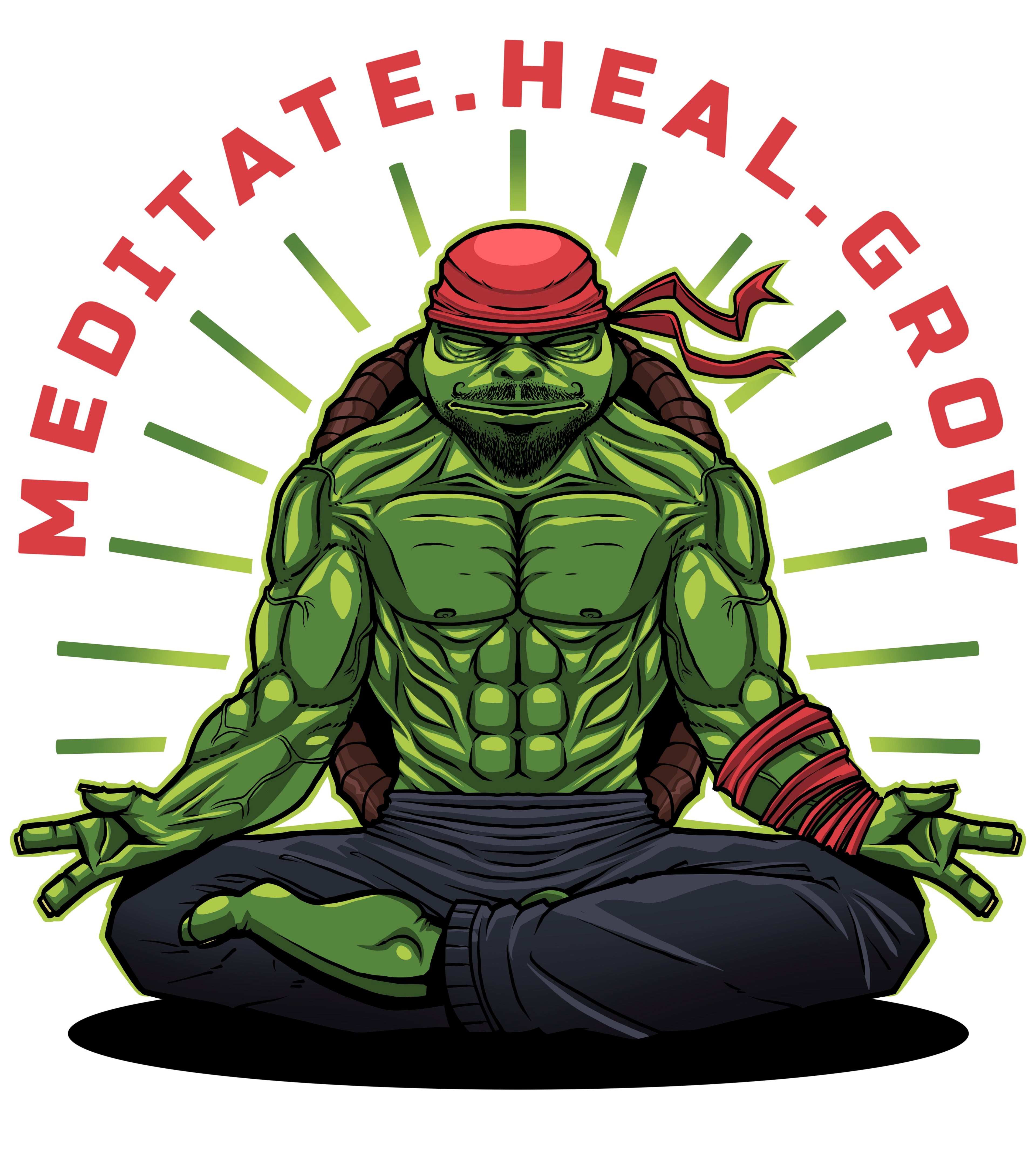Turtle Warrior T-Shirt – Men’s Workout & Streetwear Graphic Tee