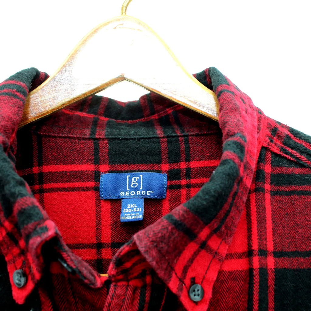 Ghost Face Flannel & Jogger Combo Set — Limited Edition SSS (Red Plaid / Black Joggers)